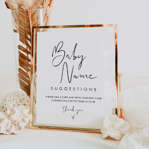 Affiche STELLA Baby Name Ideas Game Sign