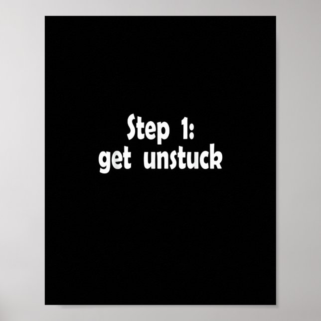 Affiche Step Get Unstuck Inspiration Ship Stuck Motivation (Devant)