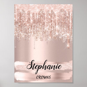 Affiche Stephanie Name Meaning Birthday 16th Rose Gift