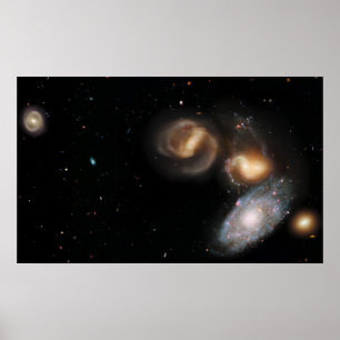 Affiche Stephan's Quintet Galaxies