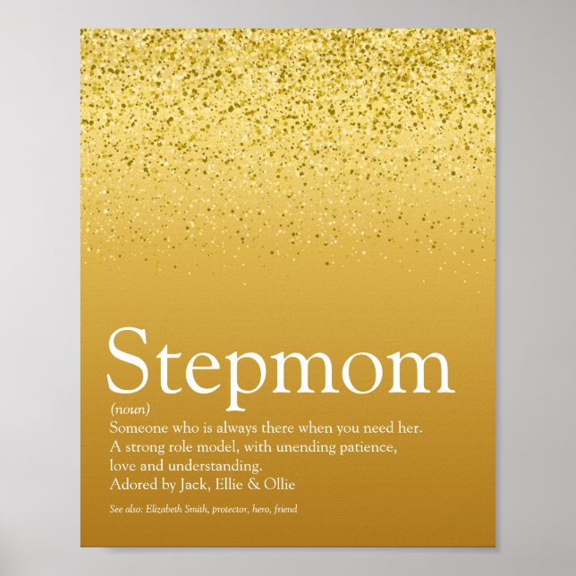 Affiche Stepmaman, Stepmère Définition Gold Parties scinti (Devant)