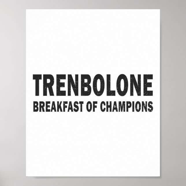 Affiche Stéroïde de culturisme Trenbolone Petit déjeuner d (Devant)