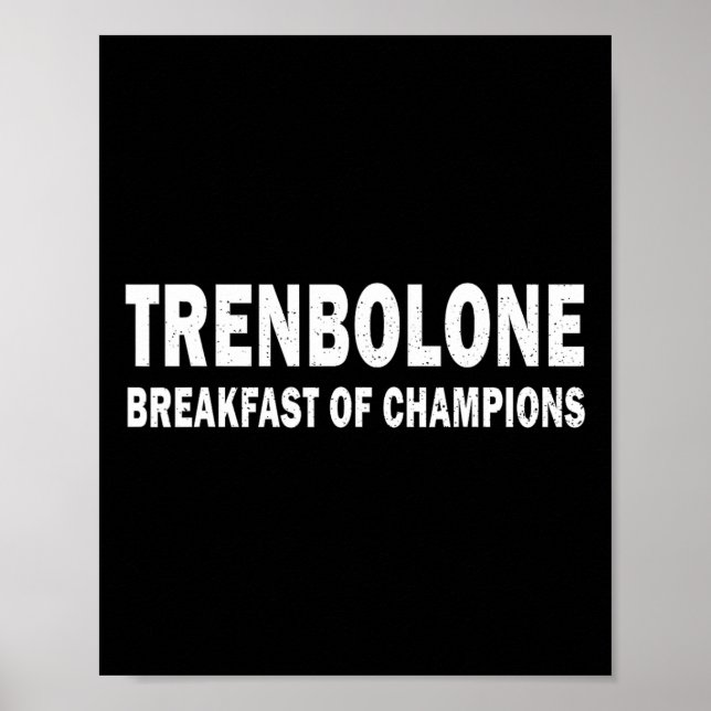 Affiche Stéroïde de culturisme Trenbolone Petit déjeuner d (Devant)