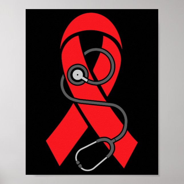 Affiche Stéthoscope - Soutien à la sensibilisation à l'ané (Devant)