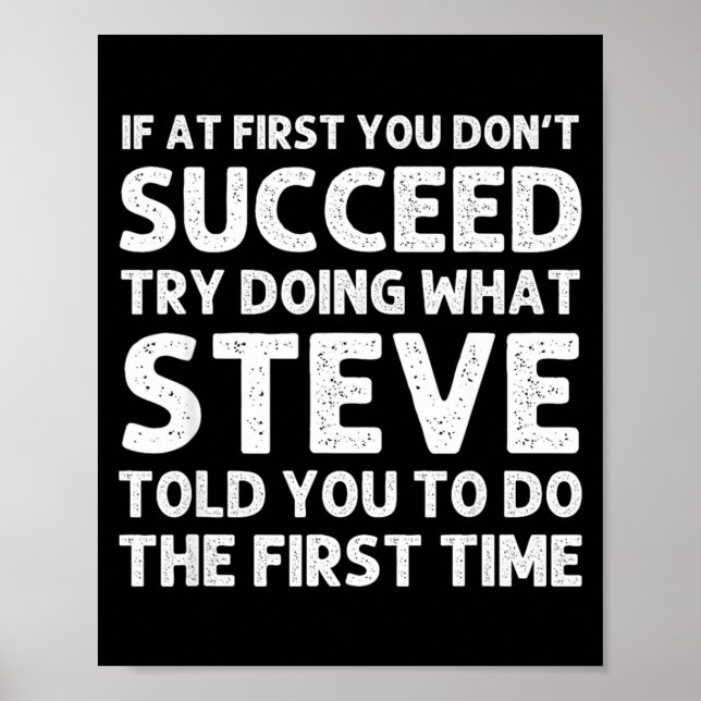 Affiche Steve Gift Name D Birthday Funny Christ  (Devant)