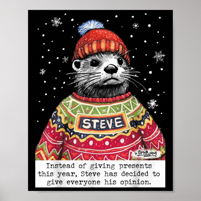 Affiche Steve Otter Instead Of Giving This Year  (Devant)