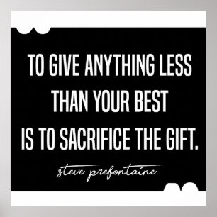 Affiche Steve Prefontaine exécution des devis