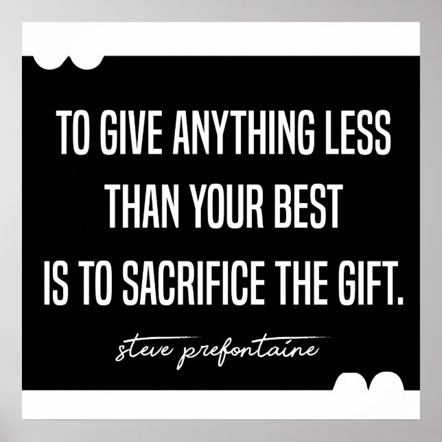 Affiche Steve Prefontaine exécution des devis (Devant)