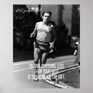 Affiche Steve Prefontaine Stop Pre