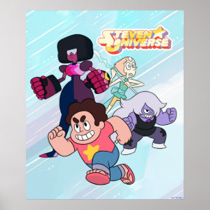 Affiche Steven Universe   Crystal Gem Group Action