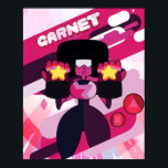 Affiche Steven Universe | Graphique de caractères Garnet<br><div class="desc">Découvrez ce personnage art graphique de Garnet avec ses guntlets !</div>