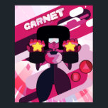 Affiche Steven Universe | Graphique de caractères Garnet<br><div class="desc">Découvrez ce personnage art graphique de Garnet avec ses guntlets !</div>