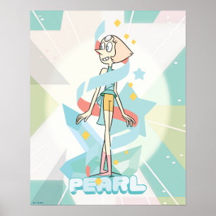 Affiche Steven Universe   Graphique de caractères perles