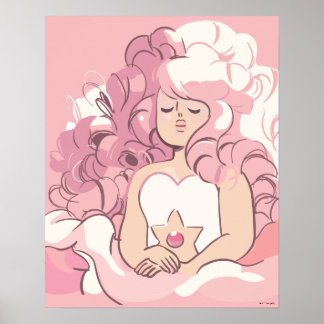 Affiche Steven Universe | Illustration de quartz Rose