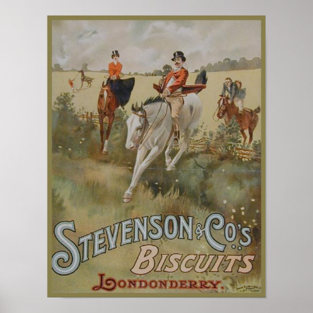Affiche Stevenson Cos. Biscuits Londonderry Ad (Devant)