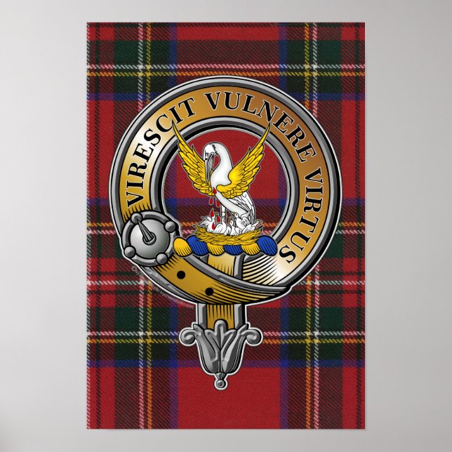 Affiche Stewart Tartan & Badge (Devant)
