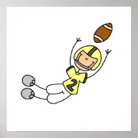 Stick Figure Football Yellow