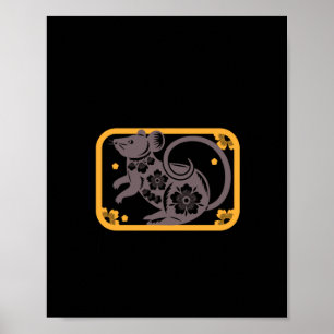 Affiche Sticker à quatre pattes deux oreilles d'amour sans
