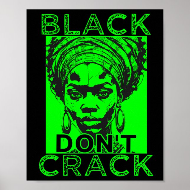 Affiche Sticker Black Don't Crack 7 (Devant)