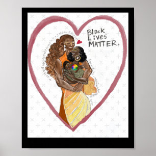 Affiche Sticker Black Lives Redemptor Fanart Jordan Ifueko