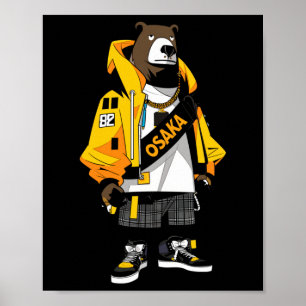 Affiche Sticker Boutique Bruin