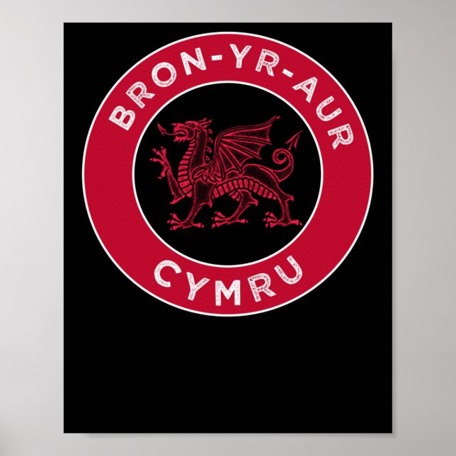 Affiche Sticker Cymru Bron-yr-aur Welsh Place Names (Devant)