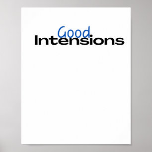 Affiche Sticker de bonnes intentions