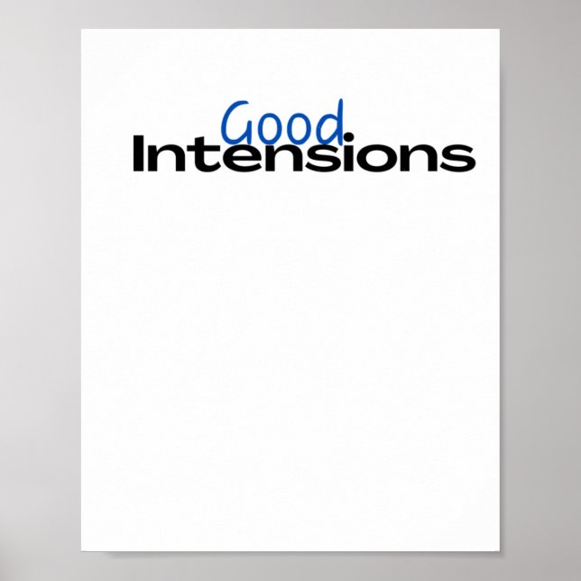 Affiche Sticker de bonnes intentions (Devant)