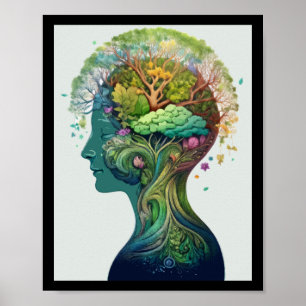 Affiche Sticker de la Journée mondiale de la santé mentale