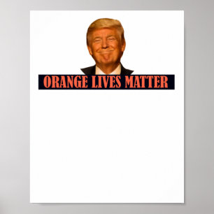 Affiche Sticker Donald Trump Orange Lives