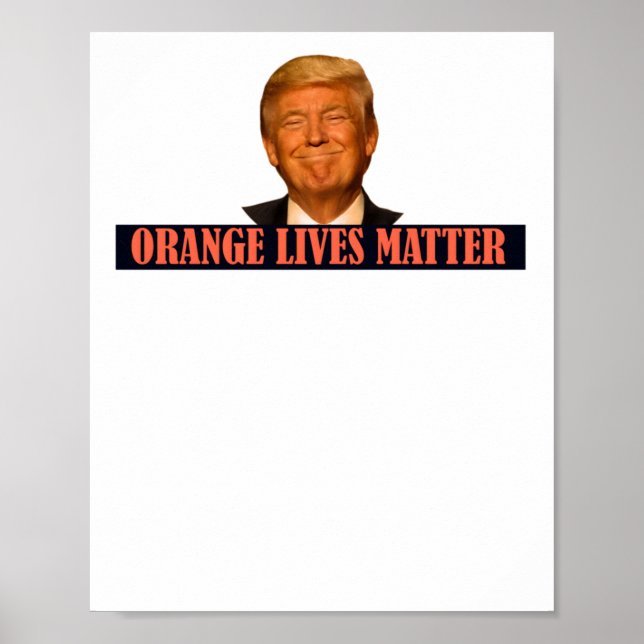Affiche Sticker Donald Trump Orange Lives (Devant)