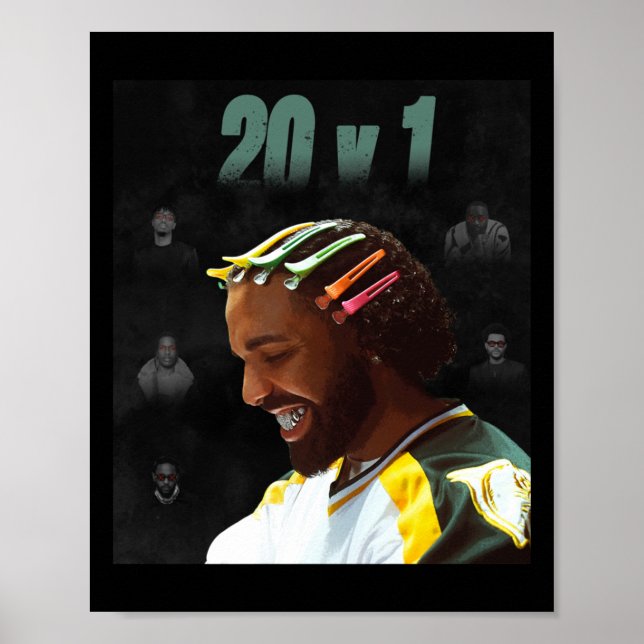 Affiche Sticker Drake 20 V 1 (Devant)