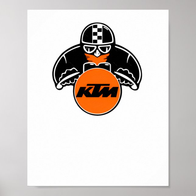 Affiche Sticker du logo Ktm4 (Devant)