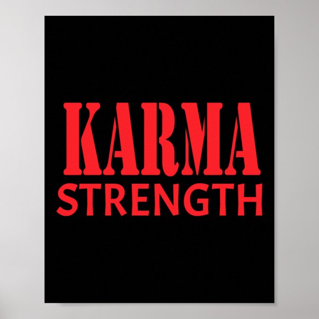 Affiche Sticker Karma Strength (Devant)