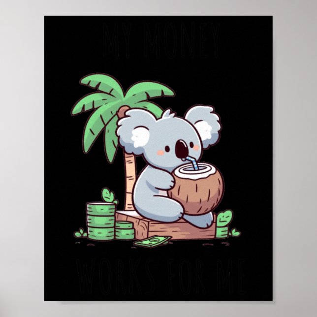 Affiche Sticker Koala Revenu Pive (Devant)