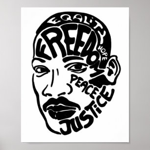 Affiche Sticker Luther King
