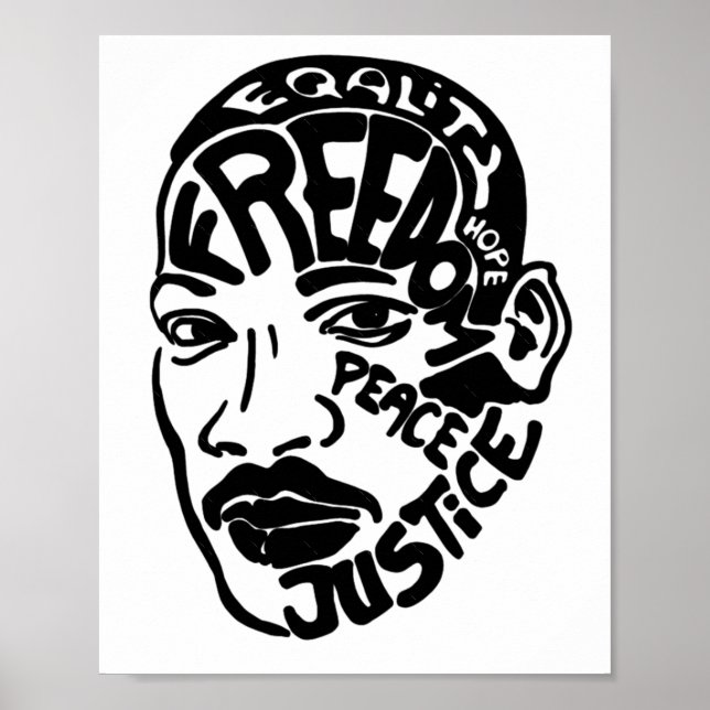 Affiche Sticker Luther King (Devant)