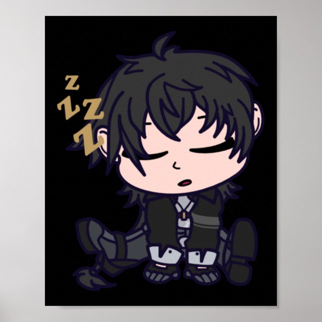 Affiche Sticker Masc Rover Chibi Wuthering Waves (Devant)