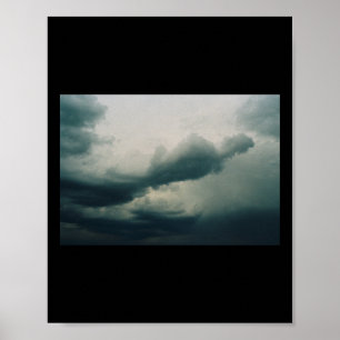 Affiche Sticker Moody Clouds Sky