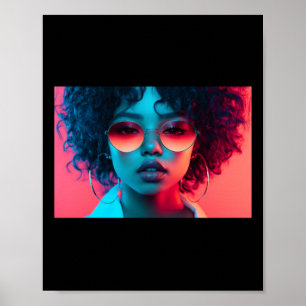 Affiche Sticker Neon Glow