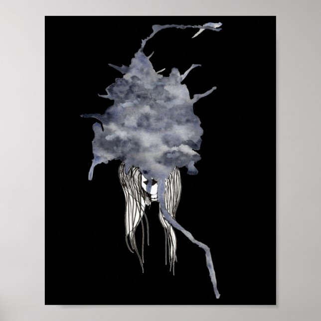 Affiche Sticker nuageux (Devant)