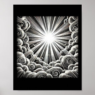 Affiche Sticker Par Aspera Ad Lux