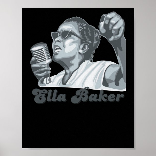 Affiche Sticker Portrait Ella Baker (Devant)