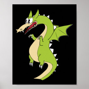 Affiche Sticker pour dragon à tête de cuppe (bâton à grim)
