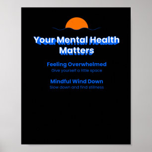 Affiche Sticker pour votre santé mentale