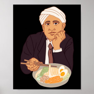 Affiche Sticker Sir Raman Ramens