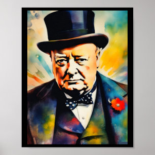 Affiche Sticker Sir Winston Churchill