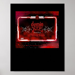 Affiche Sticker Skz Dominate Concert Theme (version rouge)