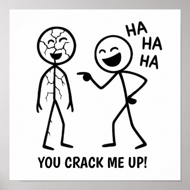 Affiche Stickman drôle (Devant)