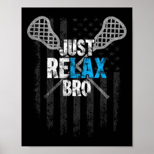 Affiche Sticks de crosse de Bro Détendus